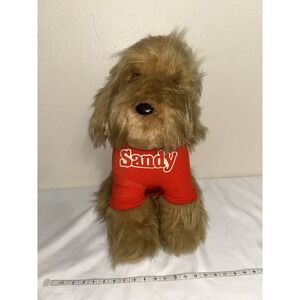 Vintage 1982 SANDY Dog plush Little Orphan Annie HUGE‎ 20" KNICKERBOCKER
